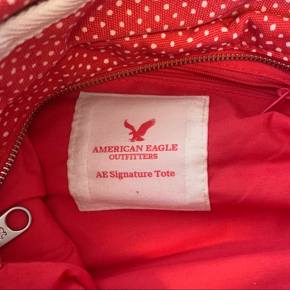 American Eagle Signature Polka Dot Tote - Picture 7 of 7
